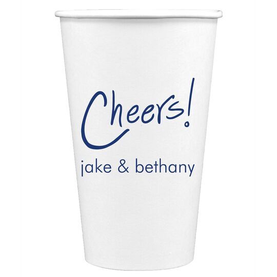 Fun Cheers Paper Coffee Cups